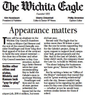 Wichita Eagle Appearance Matters editorial