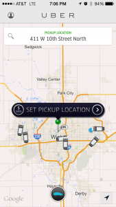Uber drivers in Wichita, September 18, 2014, 7:06 pm
