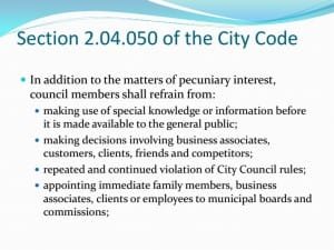 Presentation by city attorney to Wichita city council, November 2013.