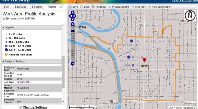 Census data for downtown Wichita workers